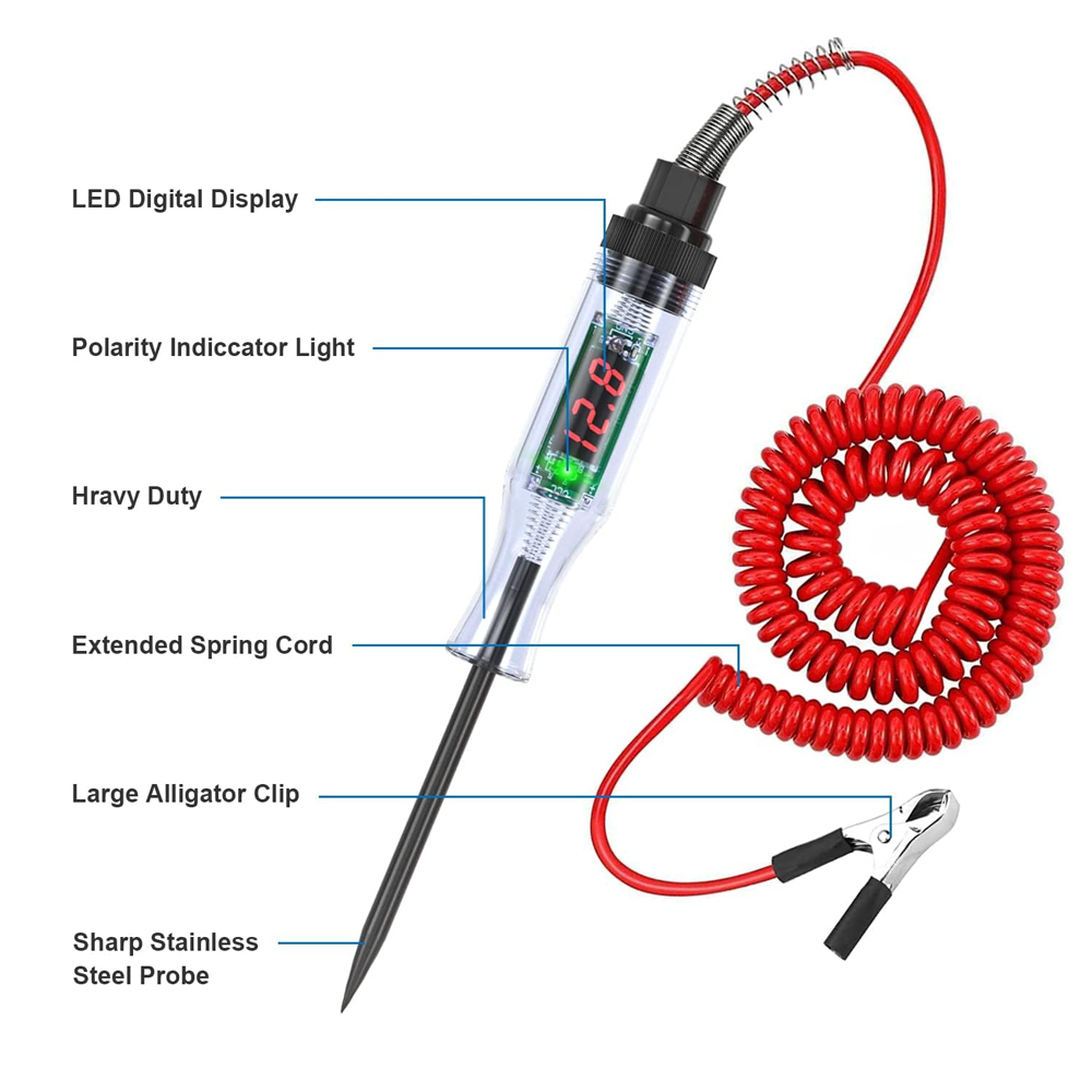 Neue Auto Lkw Spannung Circuit-Tester Auto 6V 24V Werkzeuge Auto diagnose Sonde Test Stift Glühbirne Elektrische mess Stift Werkzeuge
