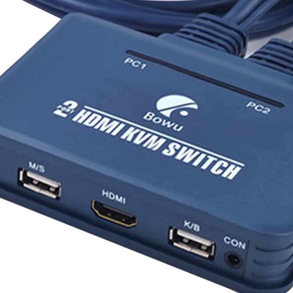 HDMI KVM Switch Button Switcher USB Port With Cable For Monitor Keyboard Mouse Usb Hdmi Manual Kvm Switch