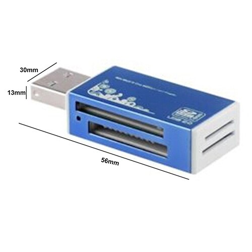 4 Card Slots USB 2.0 All in 1 Multi Memory Card Reader for Micro SD SDHC TF M2 MMC MS PRO DUOs