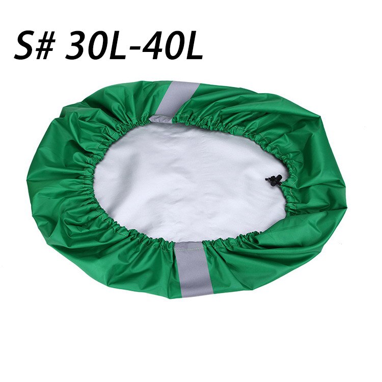 ManKaTer 30L-50L Reflecterende Camouflage Waterdicht Stofdicht Zonnebrandcrème Lichtgewicht Rugzak Regenhoes Koord Mond: S 30L-40L 02