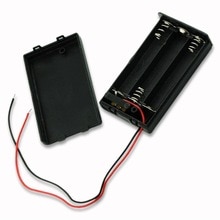 Plastic Aa/Aaa Batterij Opslag Houder Box Case + Wire Kabel Voor 2/3/4x Aaa 2/3/4x Aa Oplaadbare Batterijen