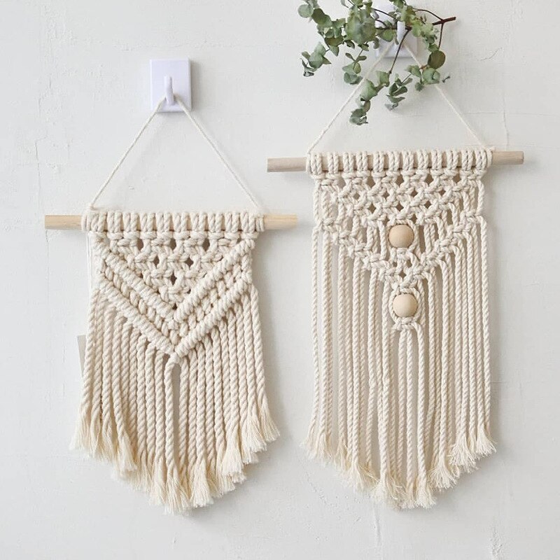 Tie-Dye Macrame Wall Hanging Large Bohemian Yarn Tapestry Wall Décor – HOME