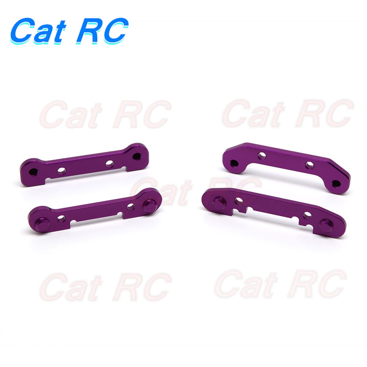 Bras oscillant renforcé en alliage d&#39;aluminium, pièces de rechange catRC pour voiture RC 1/14 Wltoys 144001 1/12 124018 124019: purple 1set