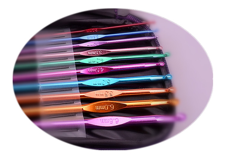 Stainless steel crochet metal alumina crochet set knitting tool crochet set kit