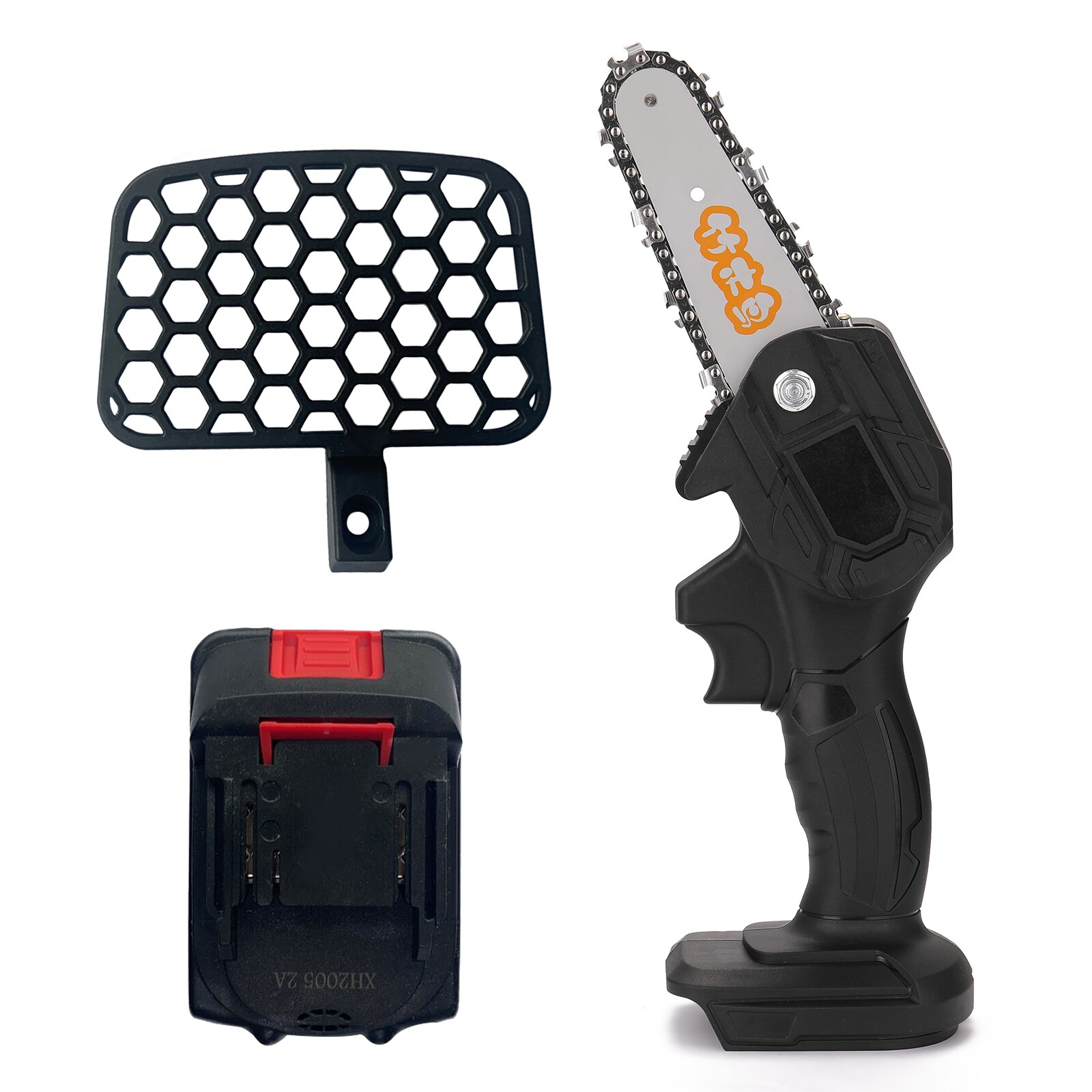 Electric Woodworking Pruning Saw Rechargeable Wood Cutter Chainsaw Power Tool One-handed Garden Logging Brushed Chain Saw