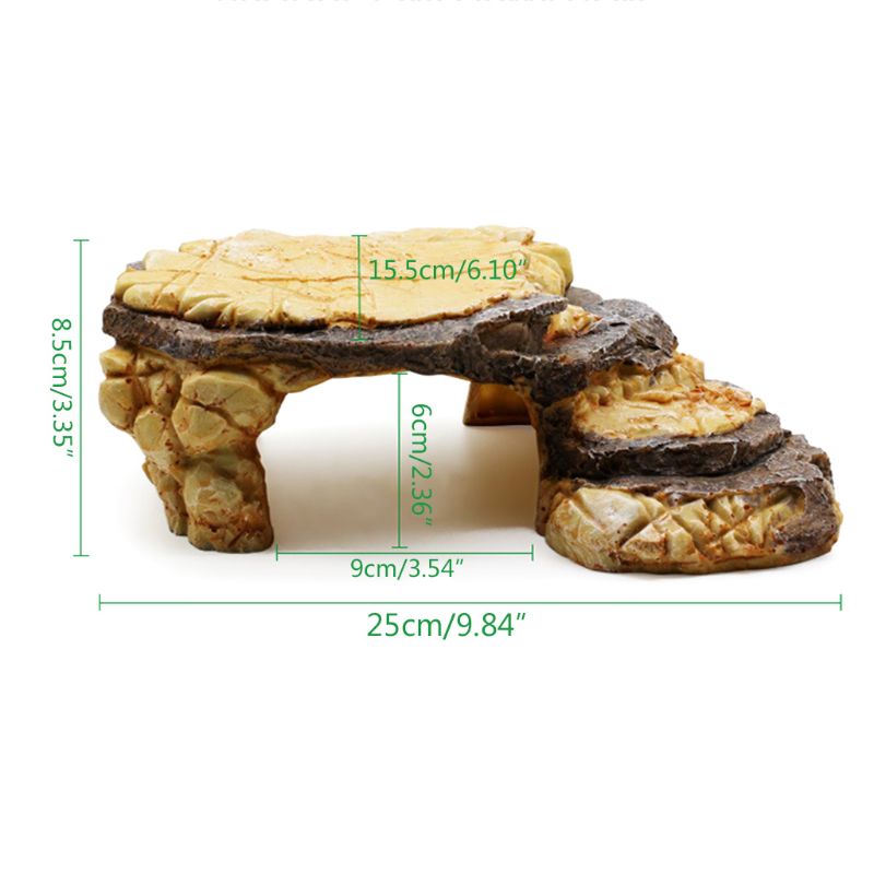 Reptile Resin Hides Cave Turtles Rock Hideout House Pet Hiding Spot Habitat Terrariums Landscaping for Lizard Snakes Turtles Fro