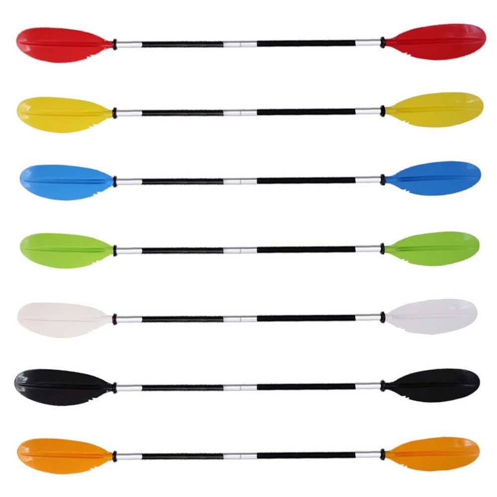 220cm avtakbare aluminiumslegering padle bærbar dobbel blad kajakkflåte åre for oppblåsbare båt fiskebrett nybegynnere