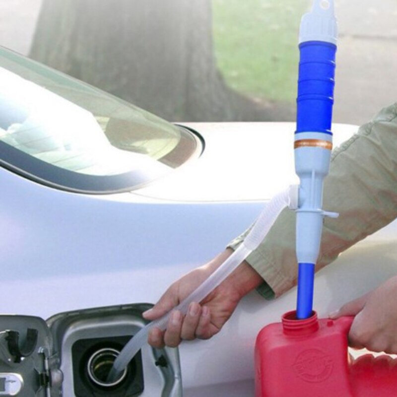 Vätskepump handpump batteridriven vätskeöverföring vatten gasverktyg bensin bränsle bärbar bil sifonslang utomhus