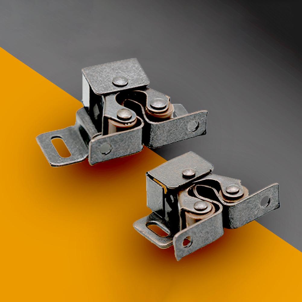 10Pcs Home Door Cabinet Stopper Cupboard Furniture Roller Catchs Durable Metal Catches Roller Latch Stable To Install