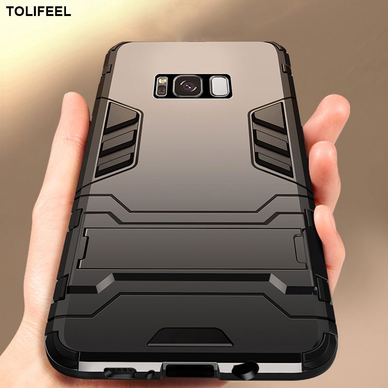 fallen Für Samsung Galaxis S8 Plus Silikon Abdeckung Anti-klopfen Harte PC Roboter Rügestochen Schlanke praktisch Zurück Fällen Für samsung S8 Coque