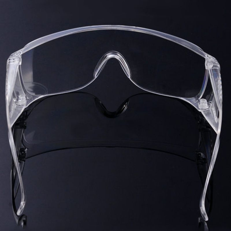 Klare sikkerhedsbriller til beskyttelsesbriller til byggelaboratoriets kemiklasse