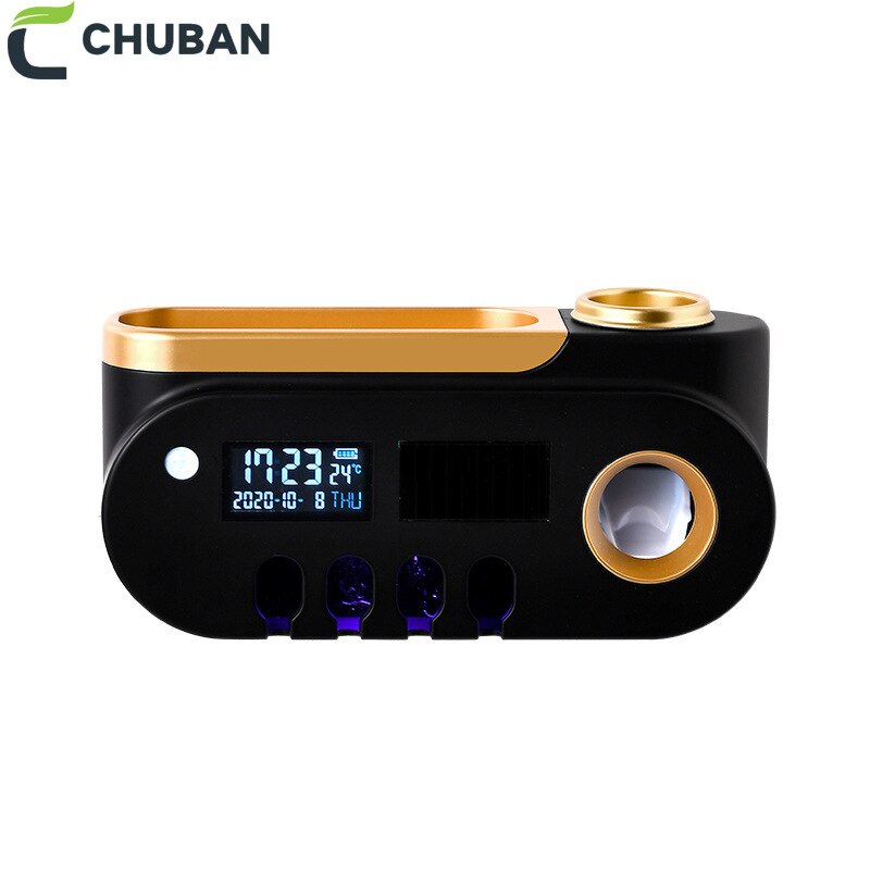 CHUBAN inteligentny uchwyt na szczoteczki robić zębów sterylizator naścienny dezynfekcja UV szczoteczka robić dezynfekcji uchwyt doprowadziło wyświetlany C184