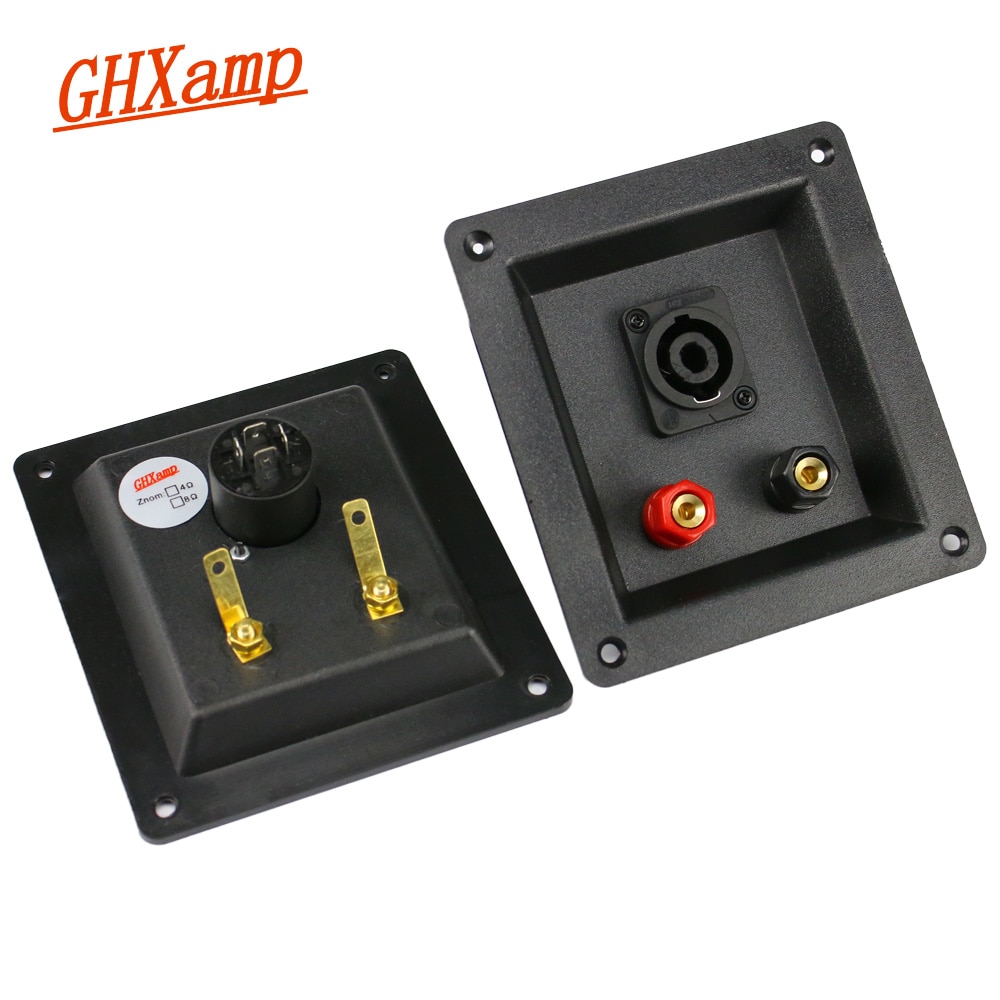 GHXAMP 2 stks Professioneel Podium Luidspreker Aansluitdoos ABS Plastic Bedrading SPEAKON Connectoren Koper terminal box accessoires