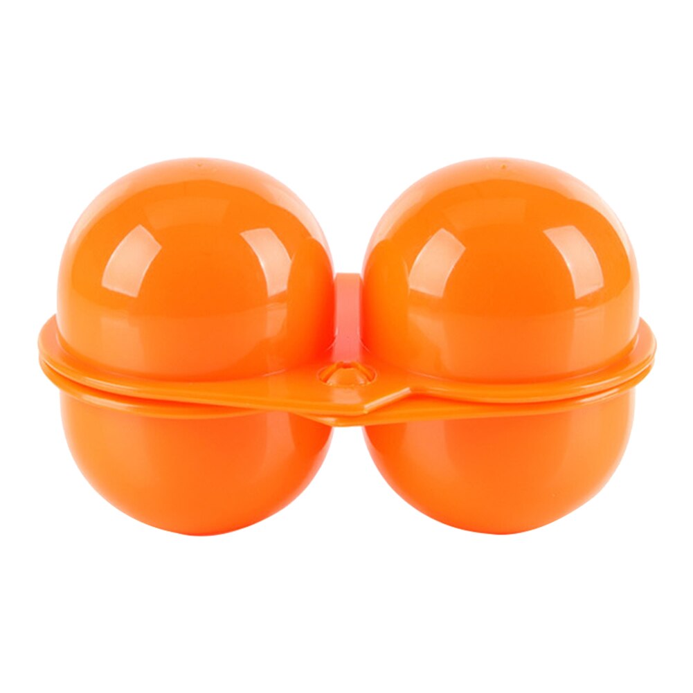 2/4/6/12 Grids Egg Storage Box Home Kitchen Organizer Egg Holder Container Case Portable Outdoor Camping Picnic Eggs Boxes Case: Orange 2 Grids