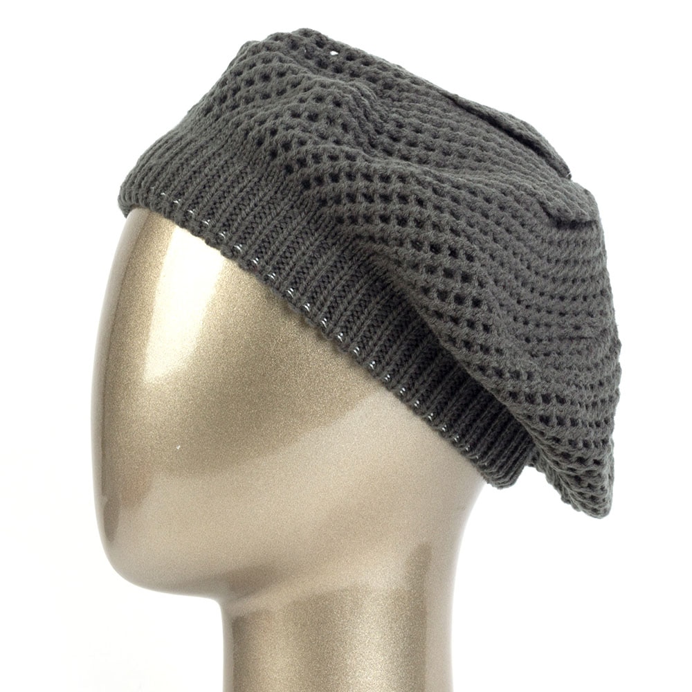 Kobiety moda Slouchy podwójna warstwa wełny dzianiny berety czapki zimowe wiosna ciepłe czapki jednolity kolor czapki damskie zwykły dziurawy czapki