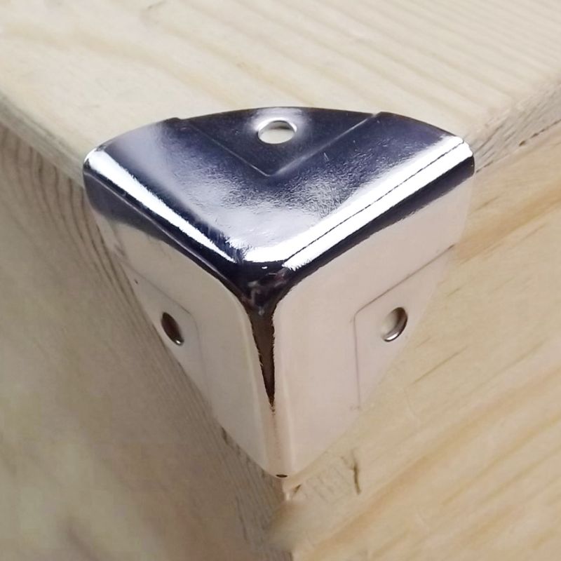 12 Stuks Zilveren Kabinet Trunk Hoekbeschermer Meubels Case Box Hoek Decoratieve