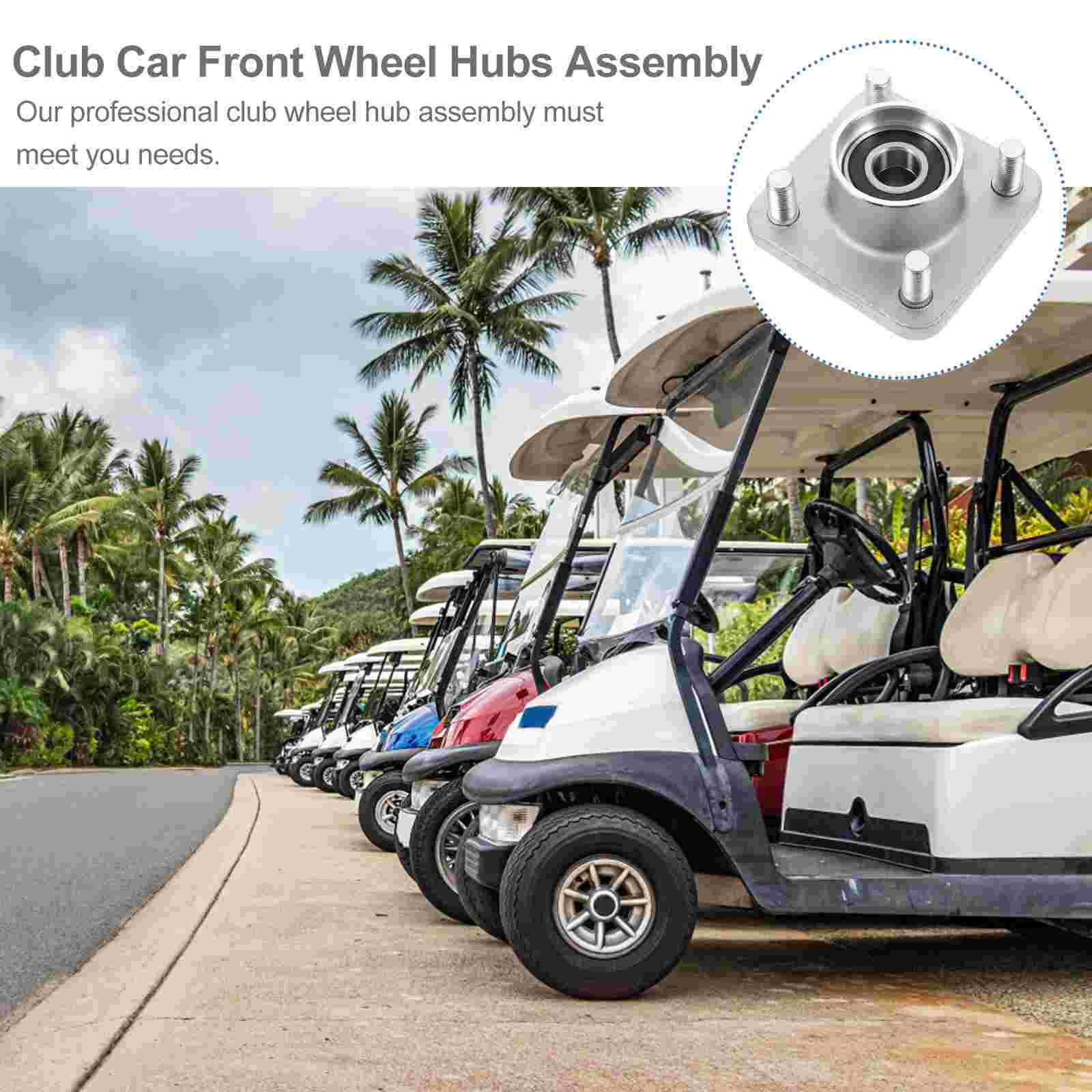 1pc Lightweight Durable Front Wheel Hub Assembly Club Car for Friends Co-worker
