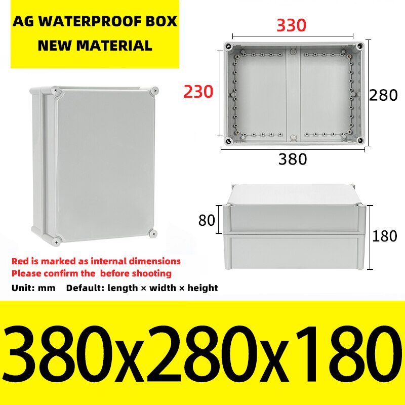 Big Size Outdoor Waterproof Case Enclosure Plastic Box Electronic Project Case Waterproof Junction Box for Electronics