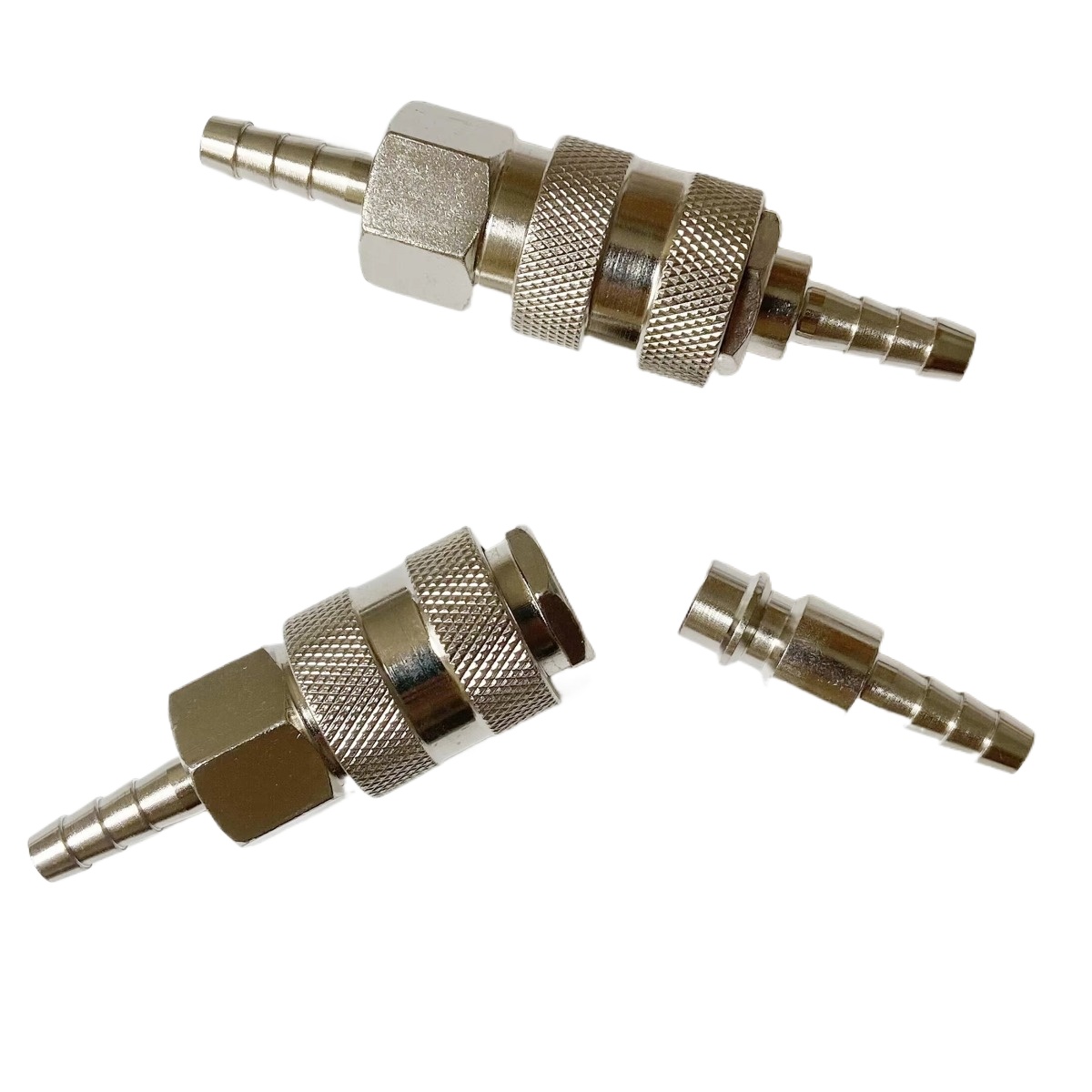 Eu-typ uttag + stickpropp pneumatisk koppling europeisk standard snabbkoppling 6/8/10mm slang hulling kopplingsadapter för luftkompressor