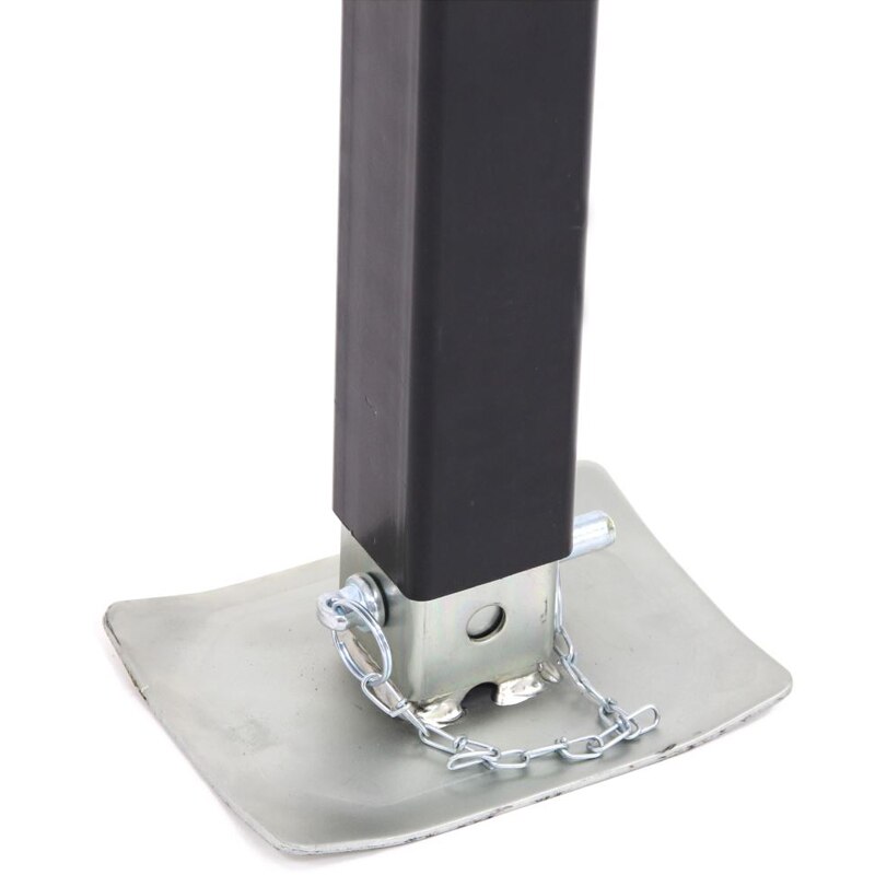 SQUARE DIRECT WELD JACK WITH FOOTPLATE HEAVY DUTY UTILITY BOAT TRAILER LEG JACK WITH HANDLE, jack stand 7000lbs side wind