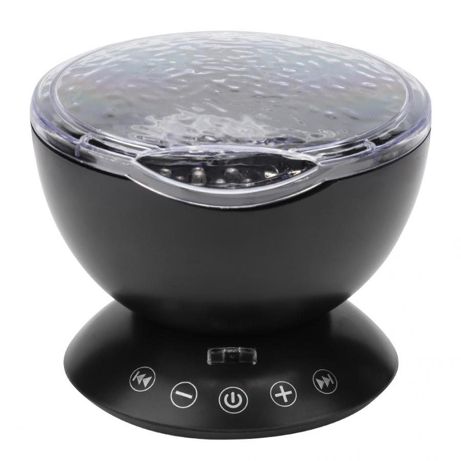 Oceaan Projector Ingebouwde Nachtverlichting Muziek Speler Met 12 Led 7 Kleur Lamp Voor Telefoon Pc Muziekspeler