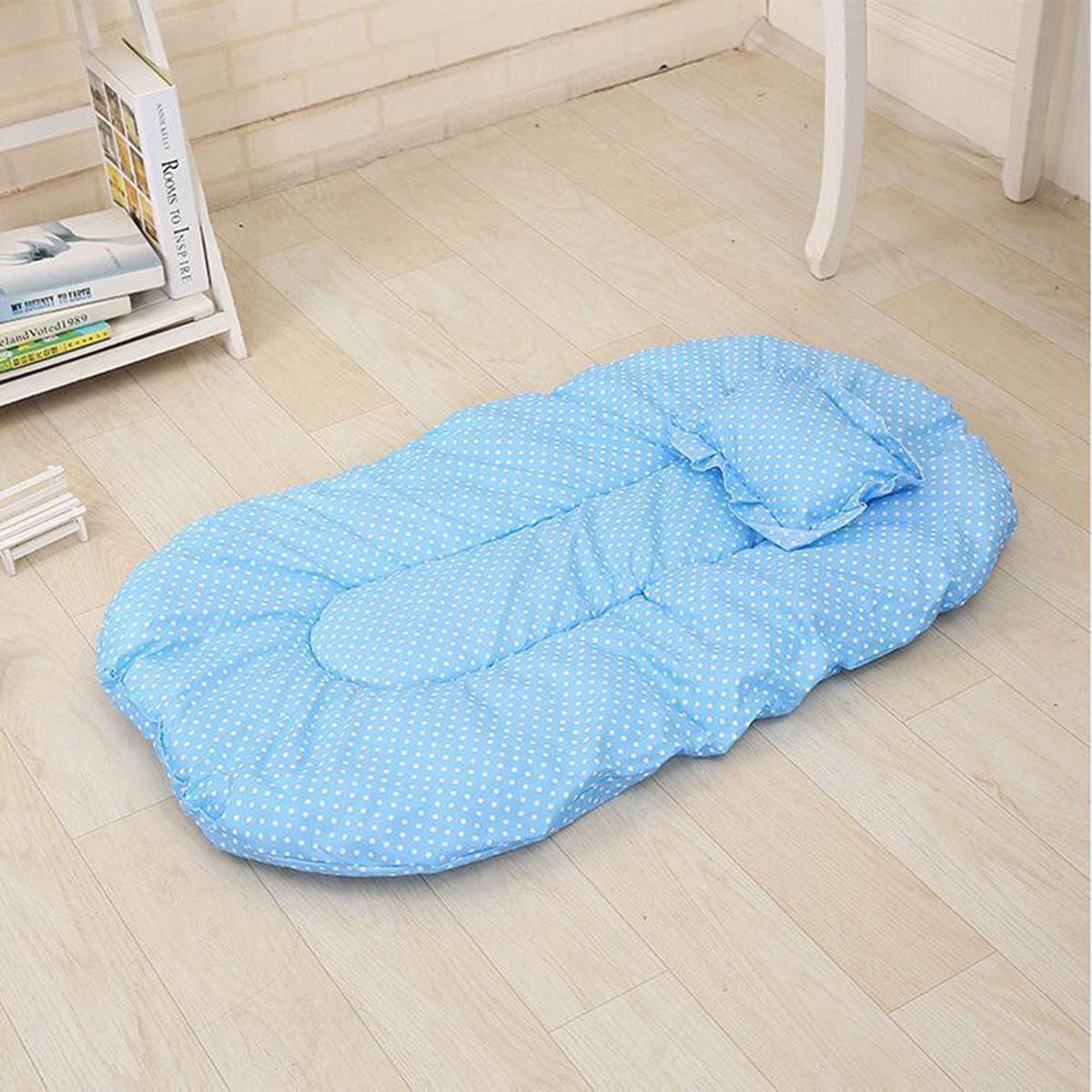 Baby 4pcs Portable Baby Bed Crib Folding Baby Mosquito Net Summer Infants Insect Netting Cushion Mattress Baby Mosquito