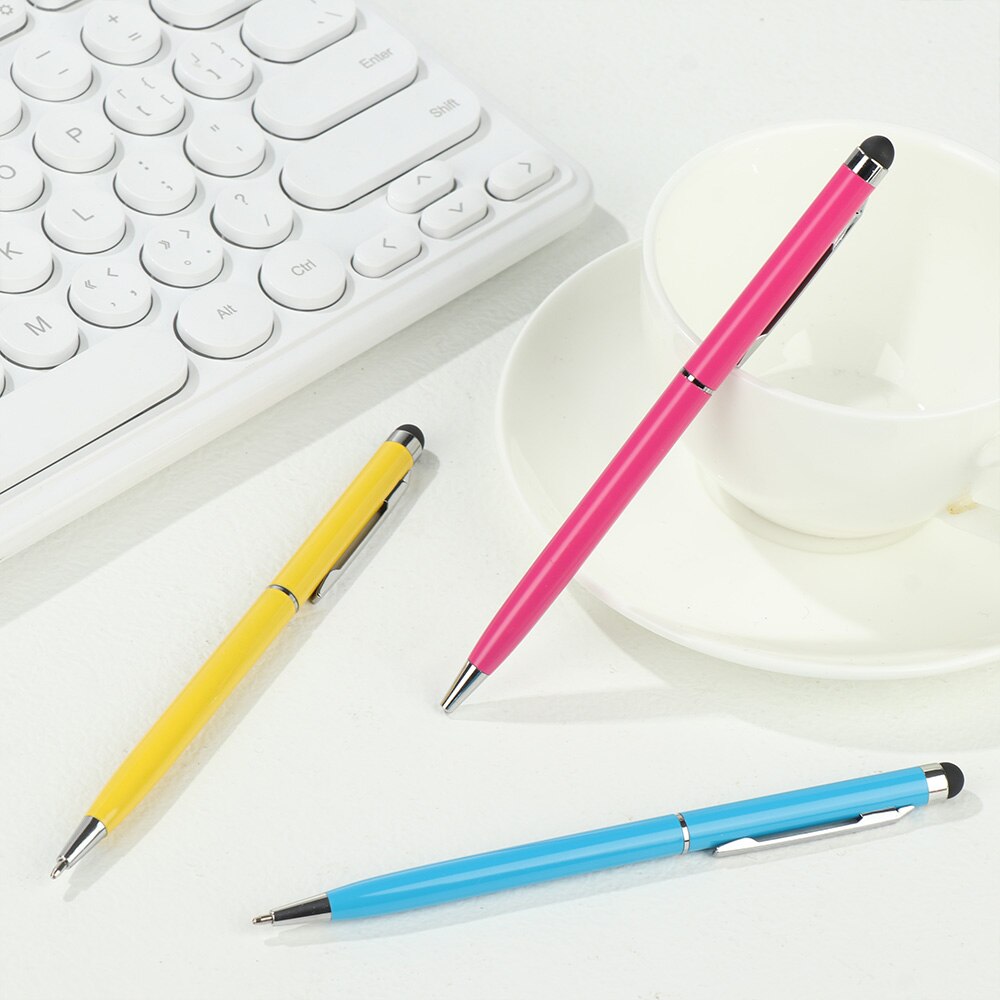 Dual-Use Stylus Mobile Phone Universal Touch Screen Pen for IPhone IPad Pen Ball Pen Writing Supplies Office School