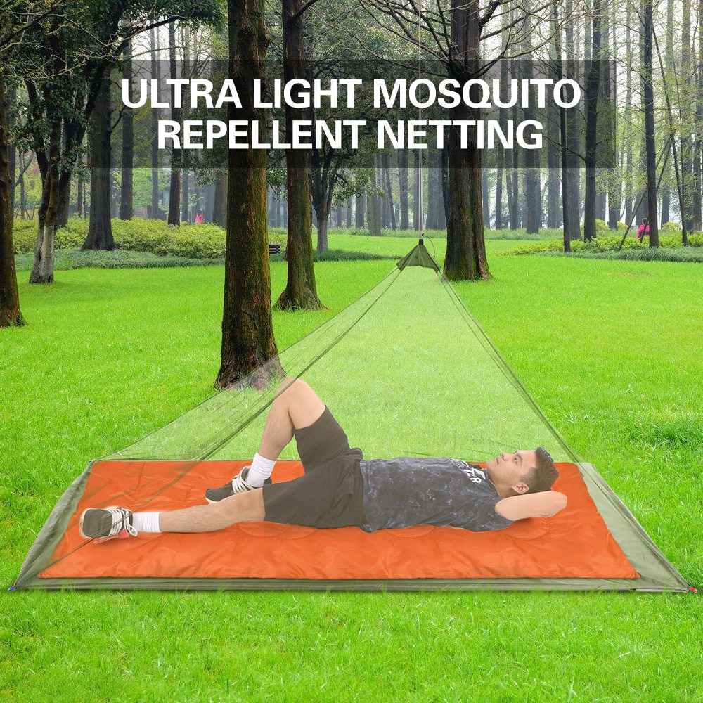 Lixada Camping Tent Ultralight Muggenmelk Mesh Net Outdoor Insect Bugs Onderdak Piramide Mesh Netto Camping Tent Outdoor