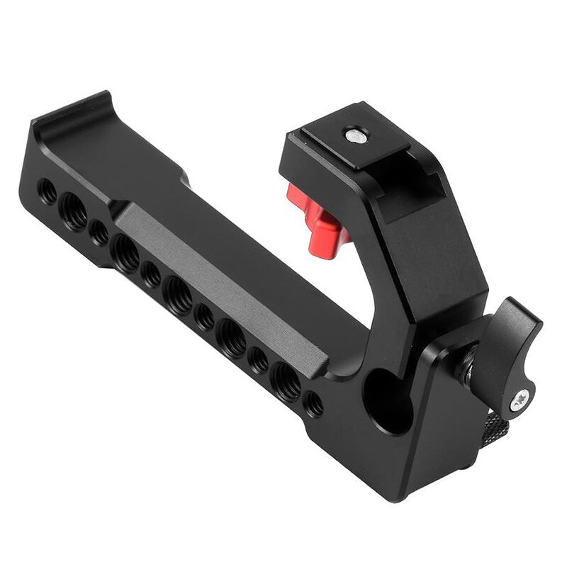 Câmera lidar com alça superior queijo lidar com câmera dslr gaiola alça superior 15mm haste buraco sapato frio sapato quente 1/4 Polegada 3/8 Polegada