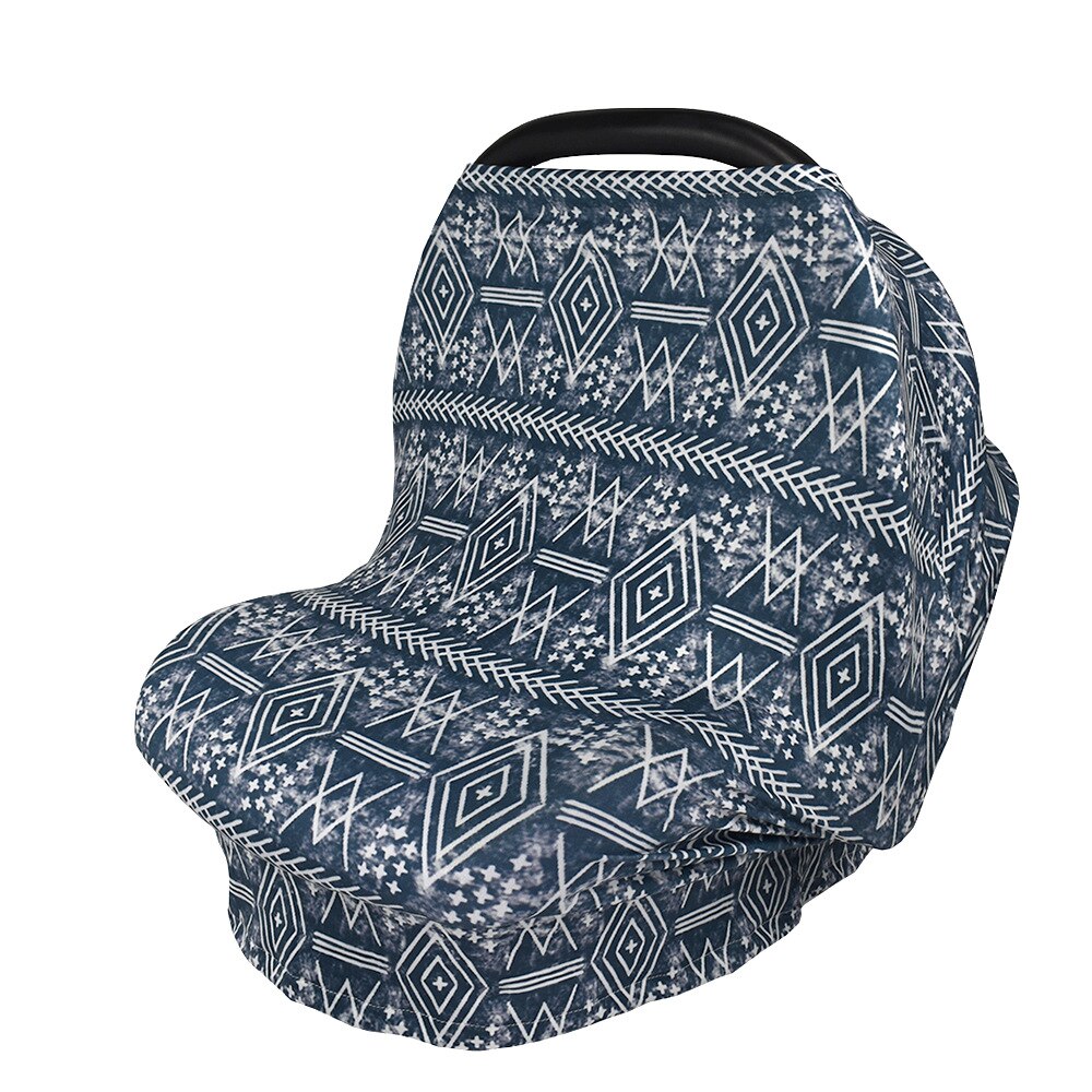 Housse de protection d'allaitement pour bébé, écharpe imprimée, multifonction, siège de voiture, poussette, écharpe d'allaitement