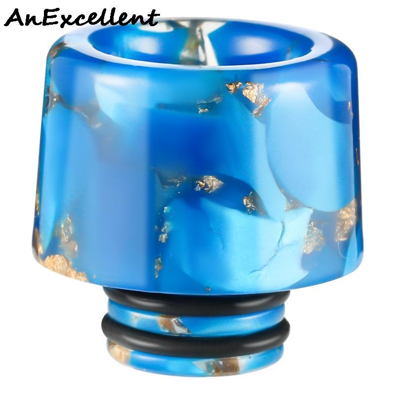 510 Paddestoel Hoofd Goudfolie Gemengde Kleur Connector Standaard Deksel Montage Resin Drip Tip Voor Ice Maker Koffie Mod Machine gunsten