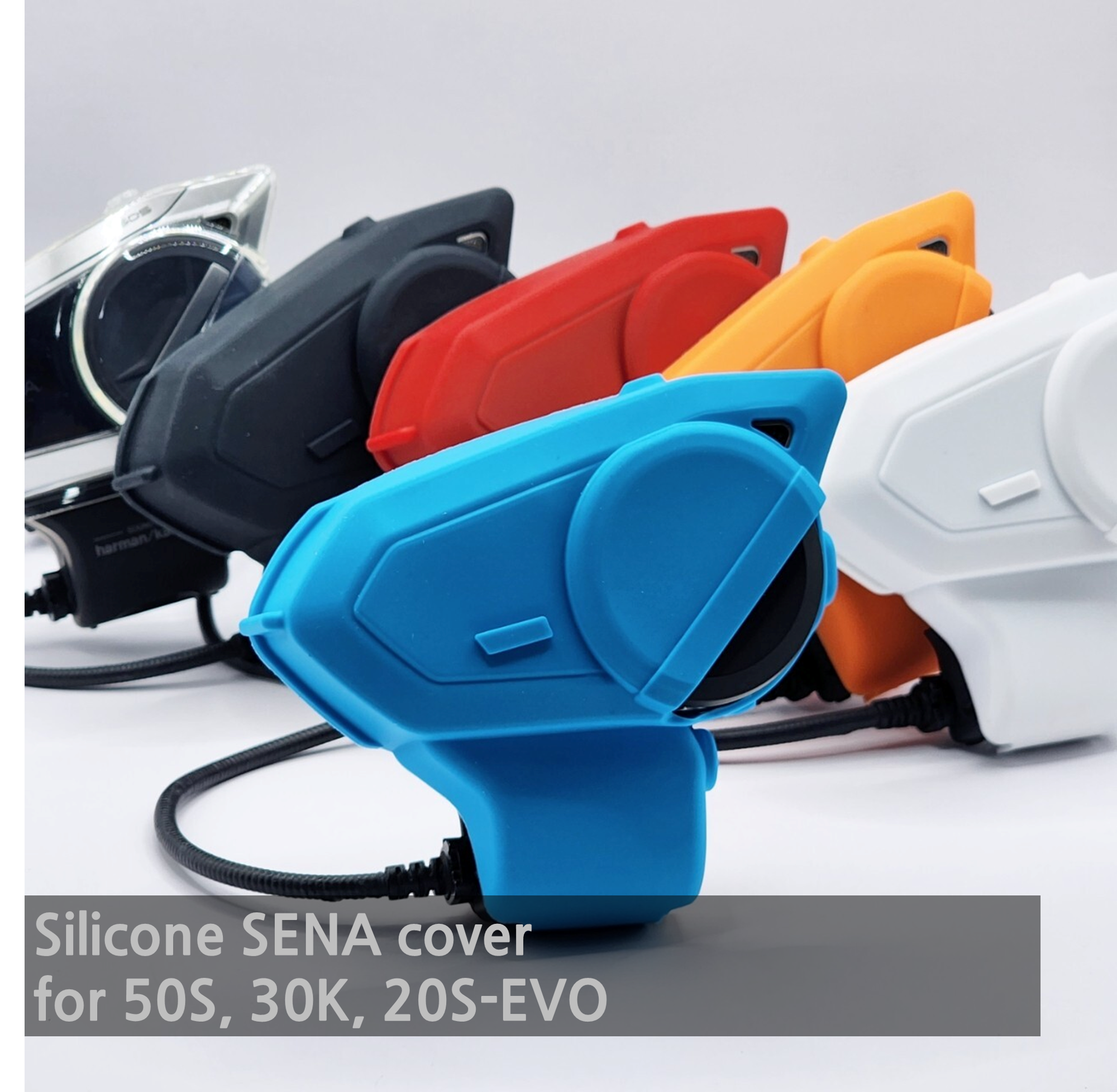 20S 30K 50S 60S Harman Kardon SENA BLUETOOTH WATERDICHTE BESCHERMING CASE COVER: Blue