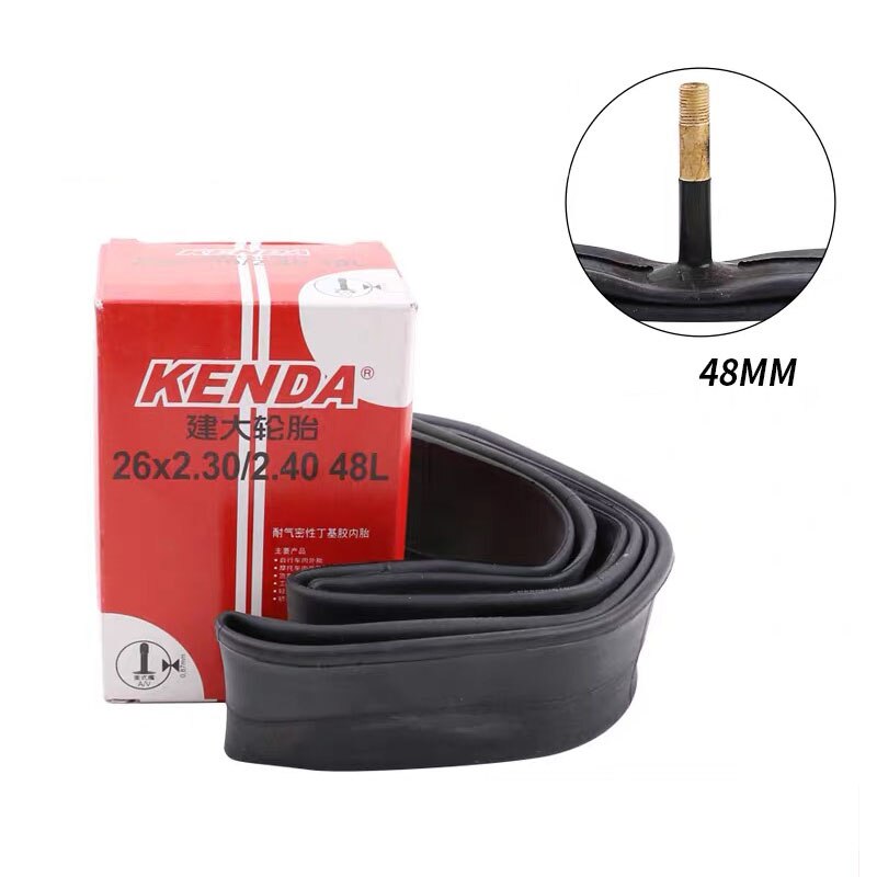 KENDA MTB 26 inch Tube 26×1.95/2.125 2.3/2.4 26 Bike Inner Tube: 26x2.3-2.4C AV 48mm