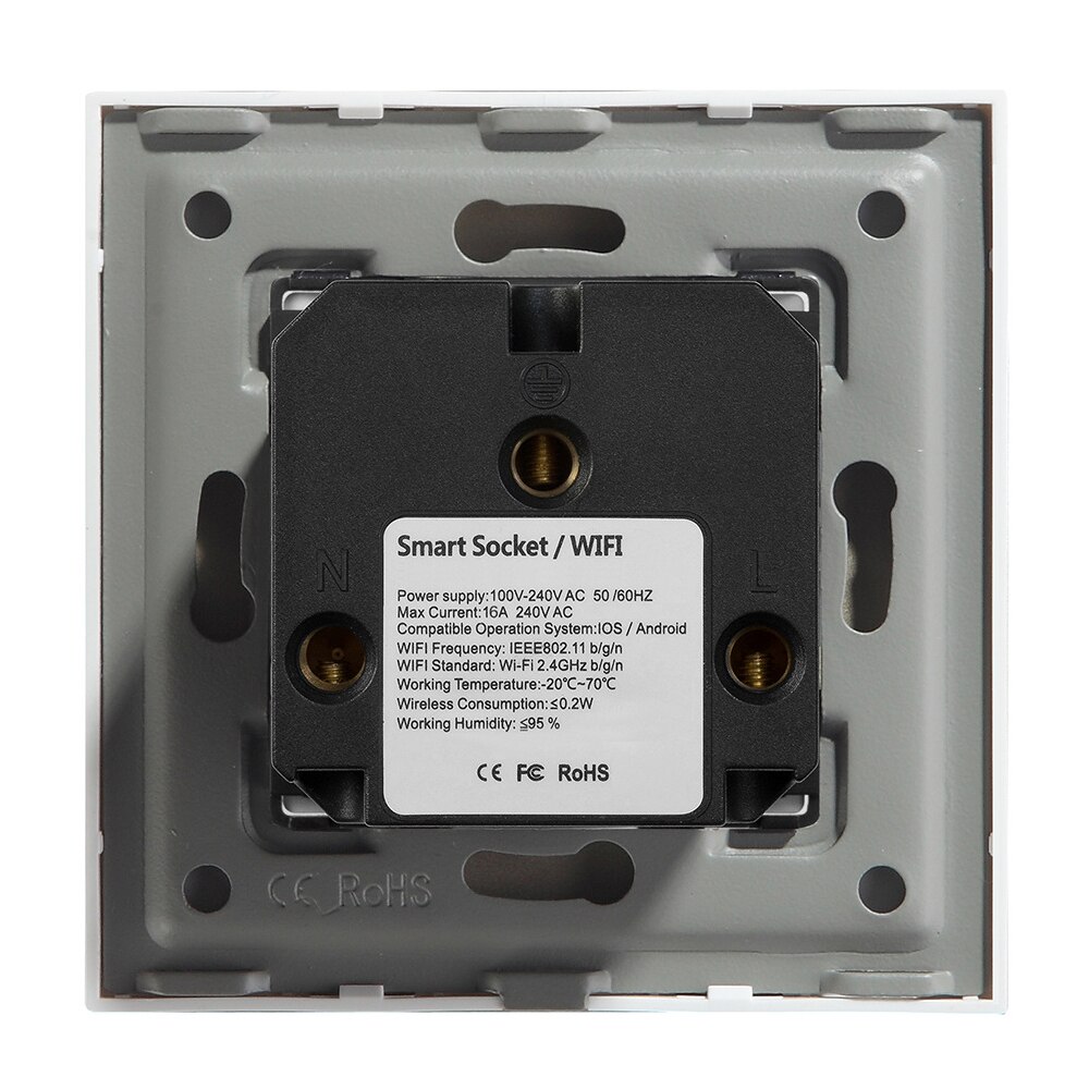 Smart Wall Socket EU Wifi Plug Power Socket Wireless Remote Control Electrical Plug Outlet Timing Function Work With Tuya Alexa