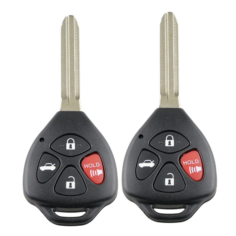 2 x para Toyota Camry 2007, , , HYQ12BBY llave inteligente para control remoto de coche botón 4 314,4 Mhz: Default Title
