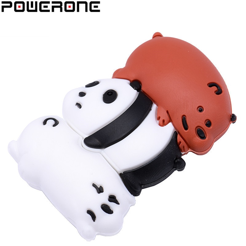 Powerone Mooie Panda Pen Drive Usb 2.0 Flash Drive Disk Real Capaciteit Memory Stick Pendrive 4 Gb 8 Gb 16 Gb 32 Gb 64 Gb