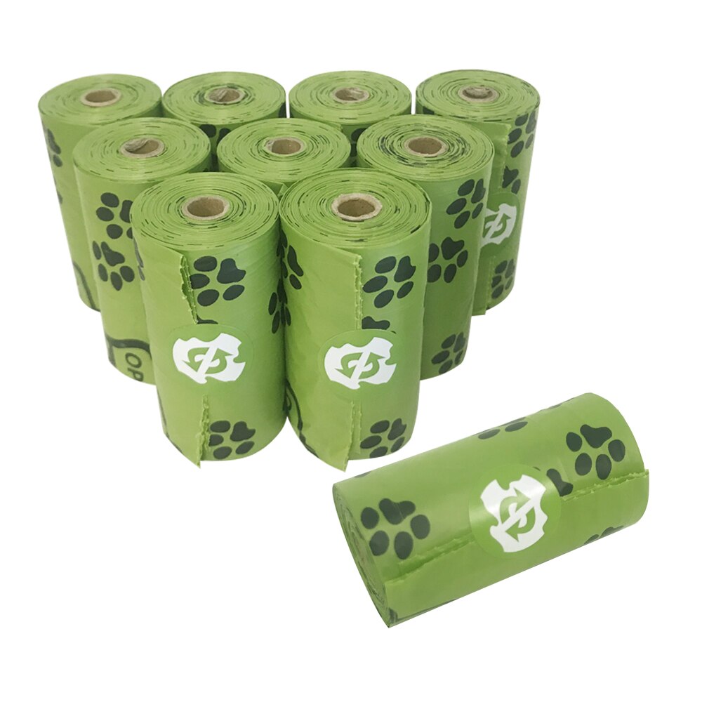 Lavender Scented Eco Friendly Dog Poop Bags 135 Bags with Vegetable Biobase Dispenser or 150 Bags No Dispenser Cat Waste Bags: 10 Rolls