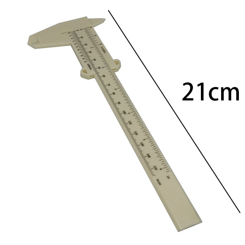 0-150mm 0.5mm Vernier Caliper Double Scale Plastic Vernier Caliper Measuring Student Mini Tool Ruler DIY Model Making: 04