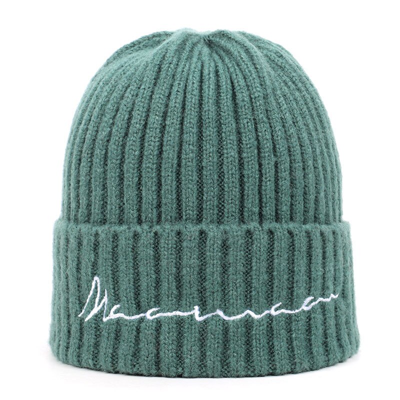 hiver Onesie bébé garçons filles chapeaux enfant laine côtes chapeau enfants Adorable doublure douce bonnet en tricot Snood Braga 2 3 4 5 6 8 ans: green