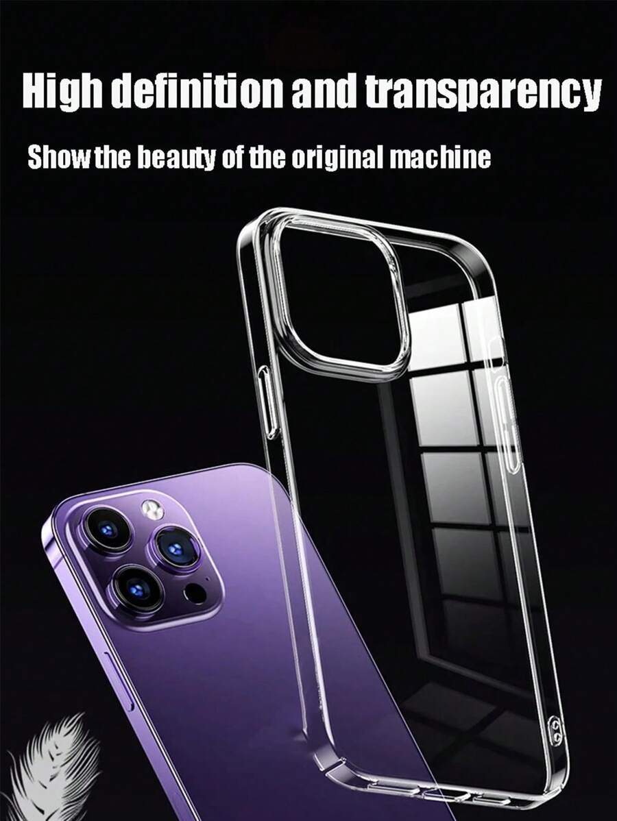 2025 Transparent Phone Case for iPhone 12 13 14 15 16 Pro Max Hard TPU Anti-Fall Cushion Compatible With IPhone Cover Case
