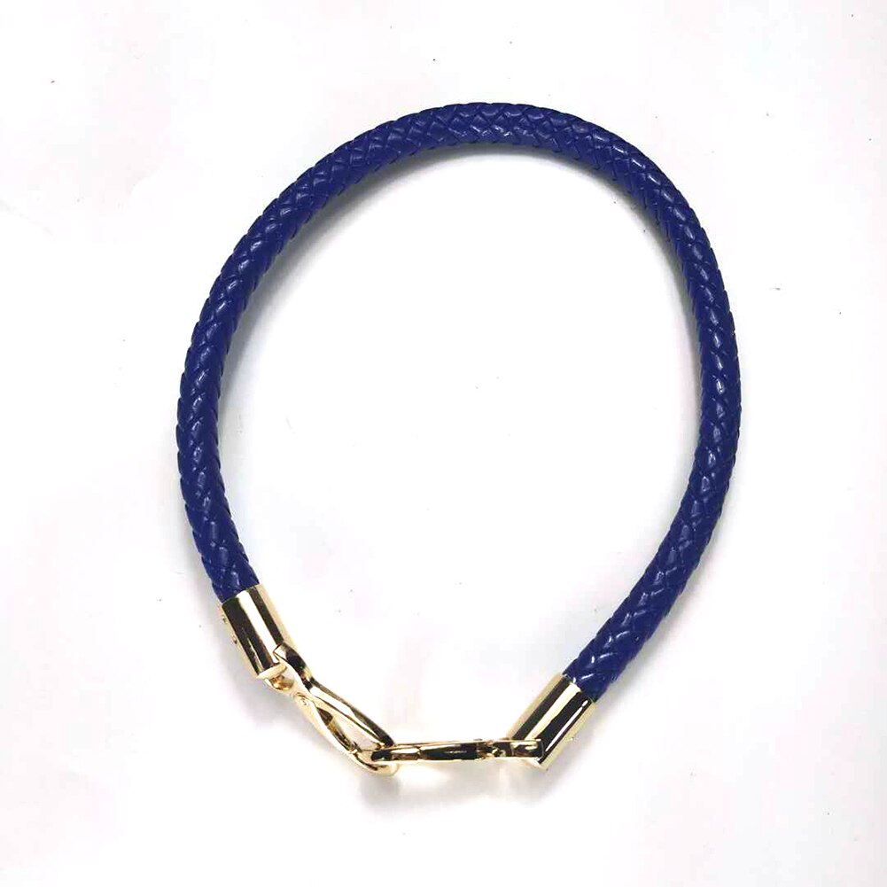 1 pc Substituição Destacável Cintas de Ombro Das Senhoras de Couro PU Bolsa de Cinto de Corda Cor Sólida Rodada Alças DIY Saco Acessórios: Azul