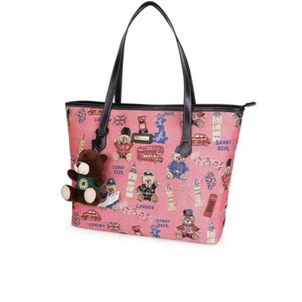 Nueva joyería con motivo de oso español Mujeres medio Bag3 cuero de de lujo Tote Fit mujeres Original joyería