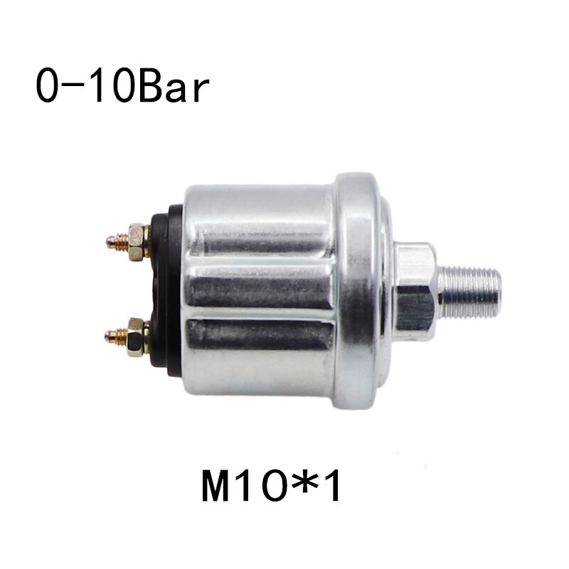 0-10 Bar Oil Pressure Gauge Sensors 0-5 Bar 10~184 ohm Fuel Sending Unit NPT 1/8 M10X1 Car Fuel Pressure Meter: 010Bar M10-1