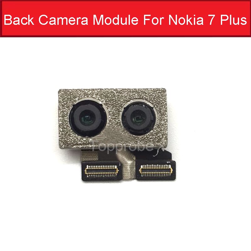 Grande Parte Posteriore Della Macchina Fotografica per Nokia 7 più 7 più 7 + TA-1046 TA-1055 TA-1062 6 in Difensore centrale telecamera con Cavo a Nastro Della Flessione di Ricambio