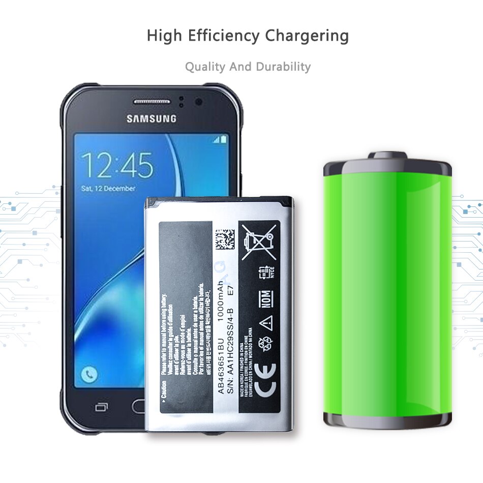 AB463651BC AB463651BE AB463651BU Batterij Voor Samsung W559 S5620I S5630C C3200 F339 S5296 C3322 GT-C3530 S5610 Met Track Code