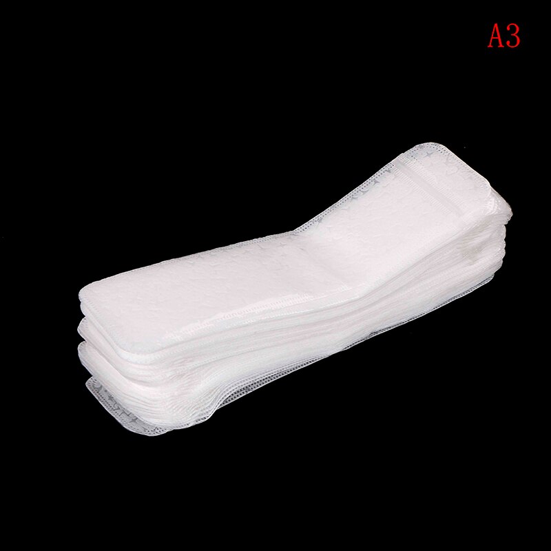 50 stk pakke henge hull for gaffel skje plast hvit/klar lang glidelås detalj emballasje poser ziplock zip lock oppbevaringspose: A3