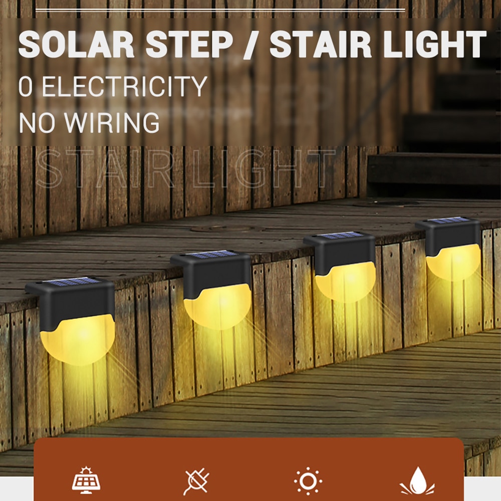 Wilktop 2 Stuks LED-Zonne-spot zonne-licht Warm Wit Landschap 3e Versie Super Heldere Spot op Zonne-Energie;Waterdicht voor de Achtertuinen,Tuinen,Gazon Enz