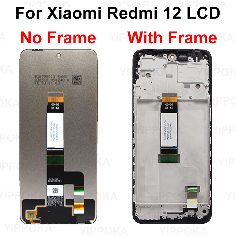 Rn86i für xiaomi redmi 12c lcd poco c55 Anzeige touchscreen Digitalis ierer für redmi 12 Anzeige rn02a lcd ersatzteil