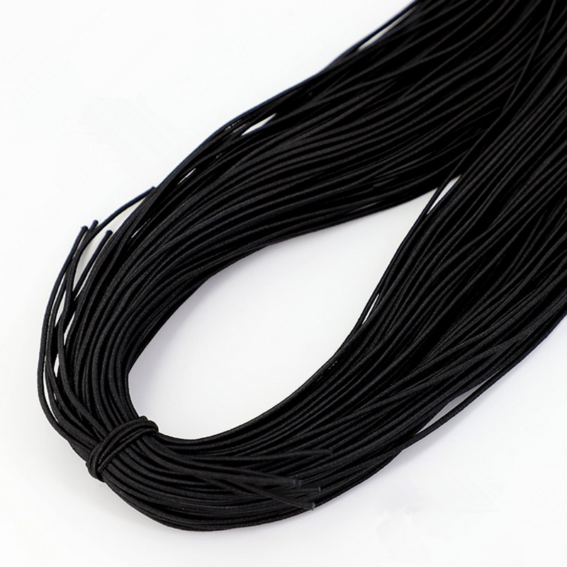1.2mm gumką elastyczna nić DIY wykonane ręcznie wyszywane koralikami elastyczna nić na wyrób biżuterii bransoletka i naszyjnik: 10mm / Black
