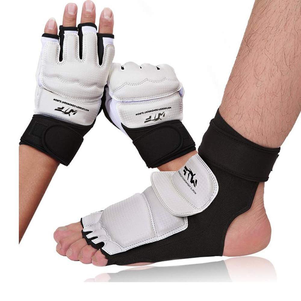 2022 WTF Genehmigen Taekwondo Palme Fuß Schutz Schutz Karate Hand Fuß Handschuhe schutz Kickboxen Stiefel Palme Knöchel schützen Anzug Getriebe